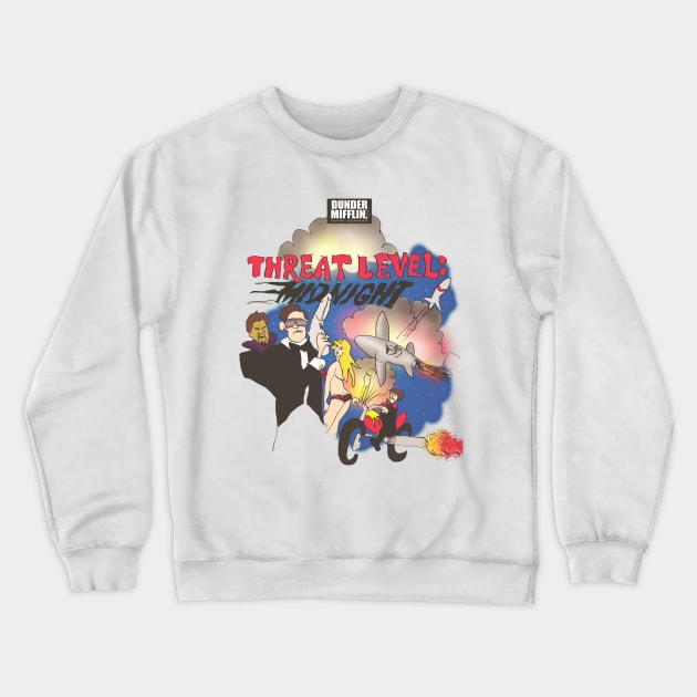 Threat Level : Midnight Crewneck Sweatshirt by MaxencePierrard